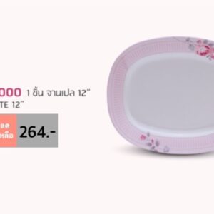 จานเปล 12" 1 ชิ้น ลายจังมี